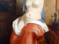Odalisca saliendo del baño, segundo cuarto del siglo XIX, Henri Decaisne, óleo sobre tela, Museo Nacional de San Carlos.
