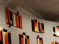 Secuencia de una Intención Plástica (25 paneles decorativos realizados para el Auditorio del Hotel Aristos),1968, Carlos Mérida, caoba laqueada y dorada, colección Leopold Klachky, exposición “Carlos Mérida. Retrato escrito (1891-1984)”.