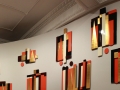 Secuencia de una Intención Plástica (25 paneles decorativos realizados para el Auditorio del Hotel Aristos),1968, Carlos Mérida, caoba laqueada y dorada, colección Leopold Klachky, exposición “Carlos Mérida. Retrato escrito (1891-1984)”.