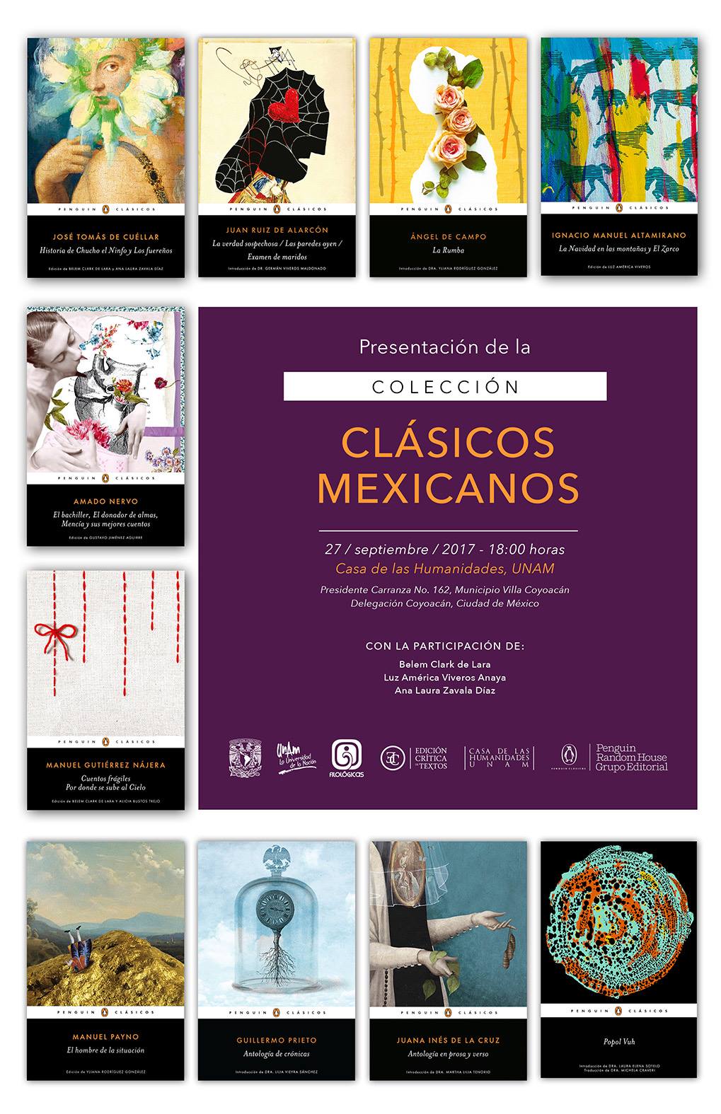 Colección Clásicos Mexicanos - Imagen cortesía del Instituto de Investigaciones Filológicas de la UNAM